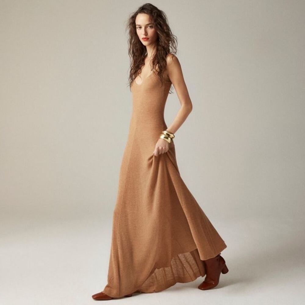 J.Crew Spring Street featherweight cashmere slip dress Small